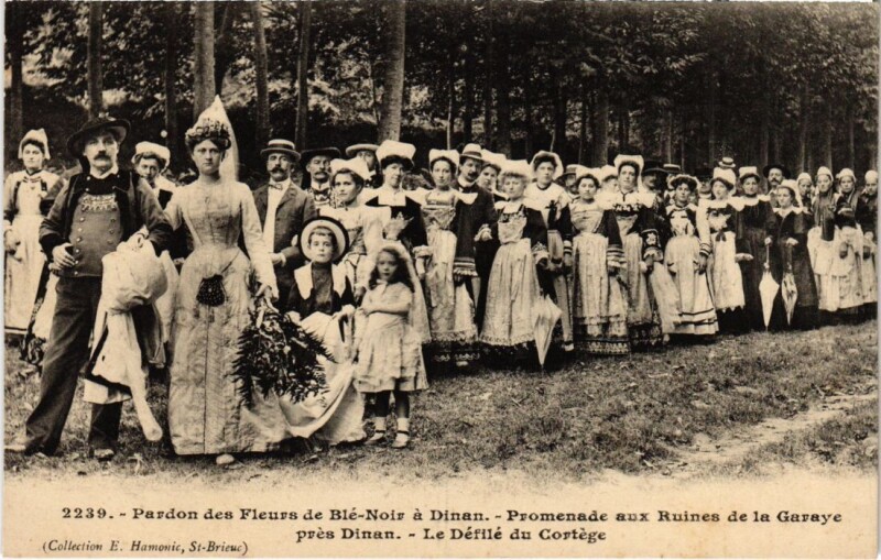 Carte postale ancienne Dinan Pardon des Fleurs de Ble-Noir a Dinan à Dinan