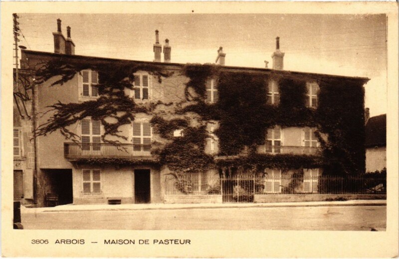 Carte postale ancienne Arbois Maison Pasteur à Arbois