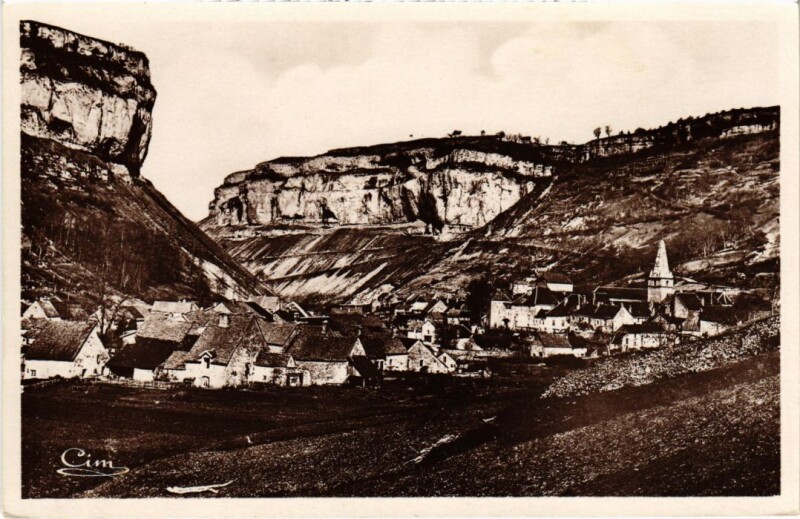 Carte postale ancienne Baume les Messieurs et les Portes de Gibea à Baume-les-Messieurs