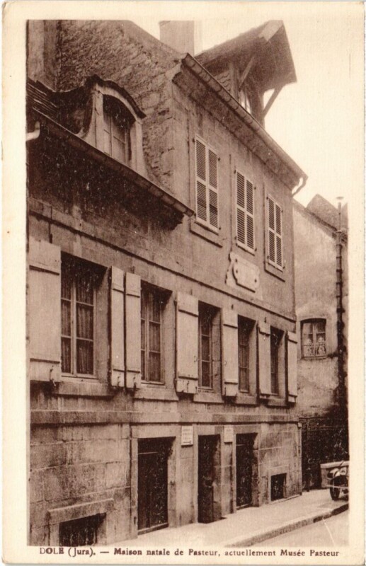Carte postale ancienne Dole Maison natale de Pasteur