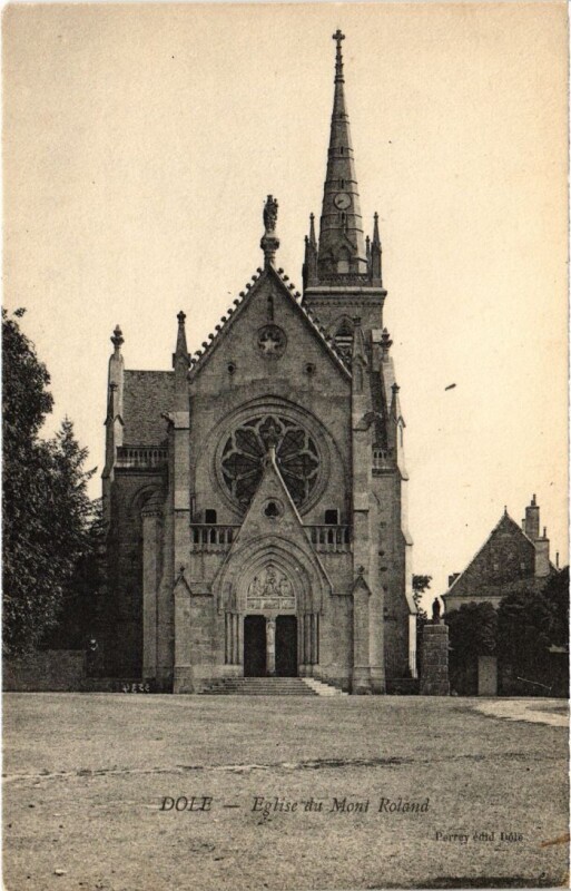 Carte postale ancienne Dole Eglise du Mont Roland