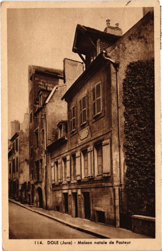 Carte postale ancienne Dole Maison natale de Pasteur