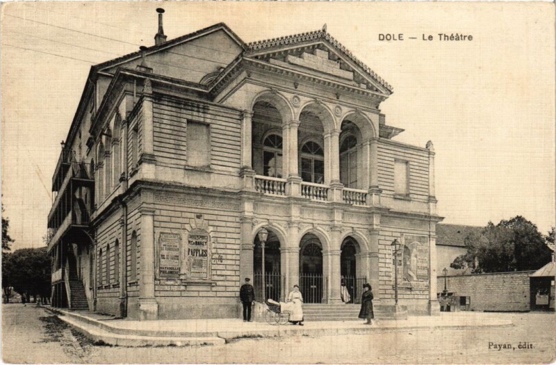 Carte postale ancienne Dole Le Theatre