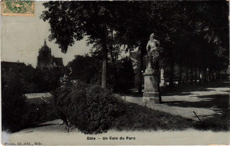 Carte postale ancienne Dole un coin du Parc