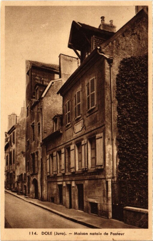 Carte postale ancienne Dole Maison Natale de Pasteur