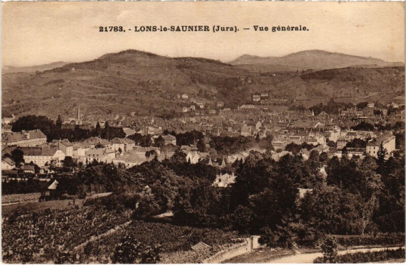 Carte postale ancienne Lons le Saunier vue generale à Lons-le-Saunier