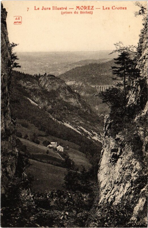 Carte postale ancienne Morez Les Crottes