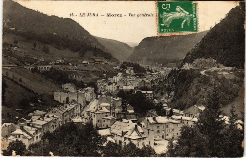 Carte postale ancienne Morez vue generale