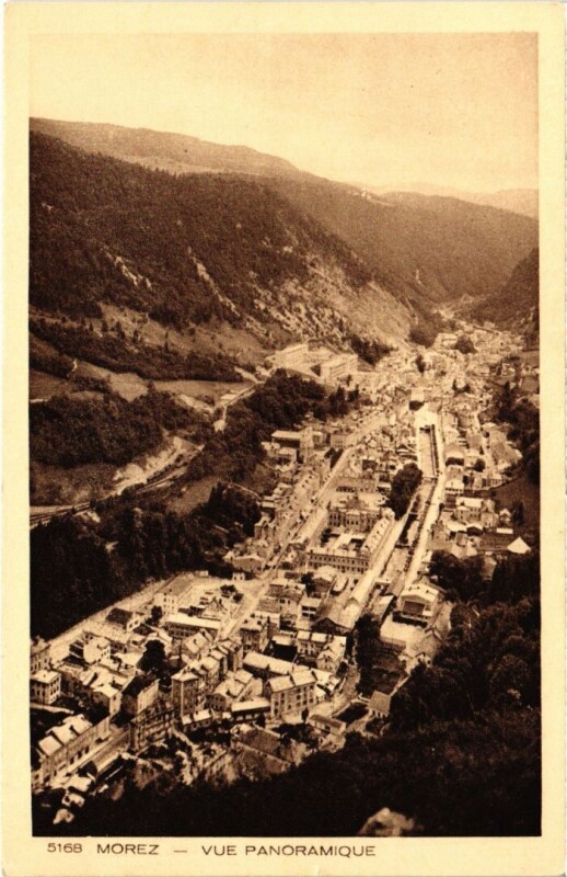 Carte postale ancienne Morez vue panoramique