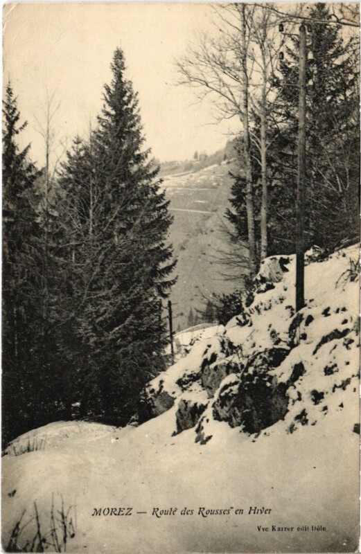 Carte postale ancienne Morez Route des Rousses