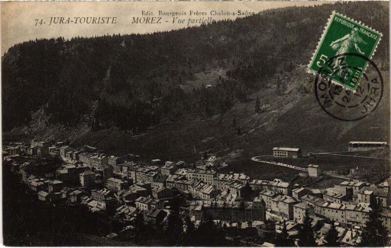 Carte postale ancienne Morez vue partielle