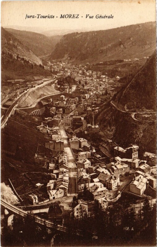 Carte postale ancienne Morez vue generale