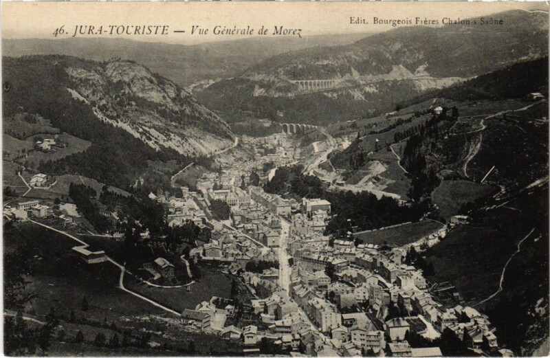 Carte postale ancienne Morez vue generale