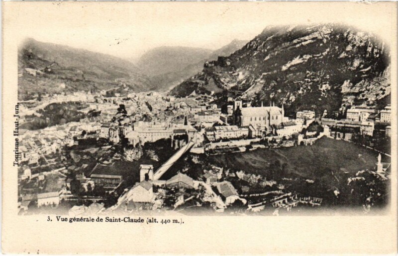 Carte postale ancienne Saint Claude vue generale à Saint-Claude