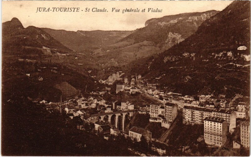 Carte postale ancienne Saint Claude vue generale à Saint-Claude