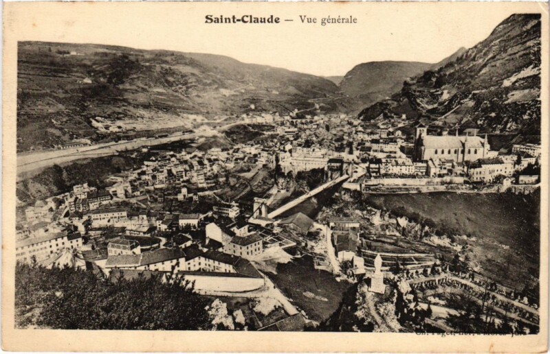 Carte postale ancienne Saint Claude vue generale à Saint-Claude