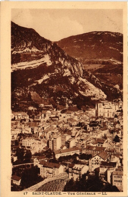 Carte postale ancienne Saint Claude vue generale à Saint-Claude
