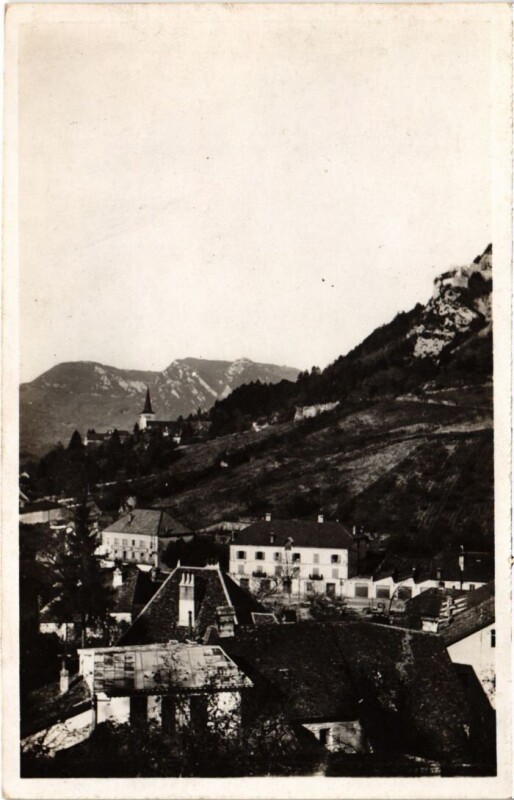 Carte postale ancienne Salins les Bains Saint-Anatole, Mont Poupet à Salins-les-Bains