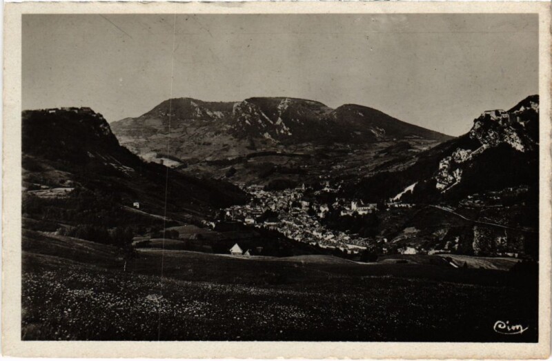 Carte postale ancienne Salins les Bains vue generale à Salins-les-Bains