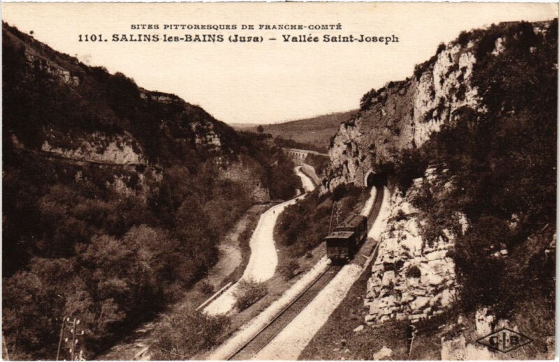 Carte postale ancienne Salins les Bains Vallee Saint-Joseph à Salins-les-Bains