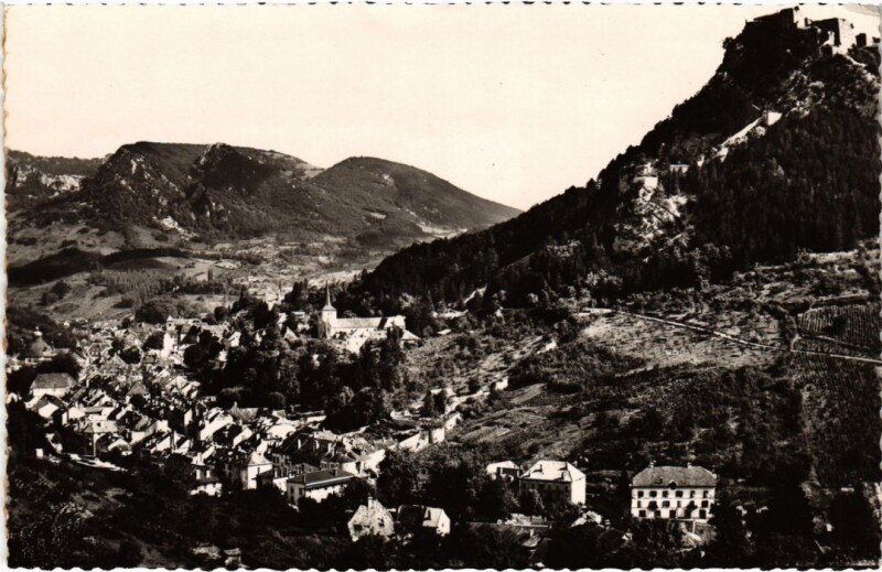 Carte postale ancienne Salins les Bains vue generale à Salins-les-Bains