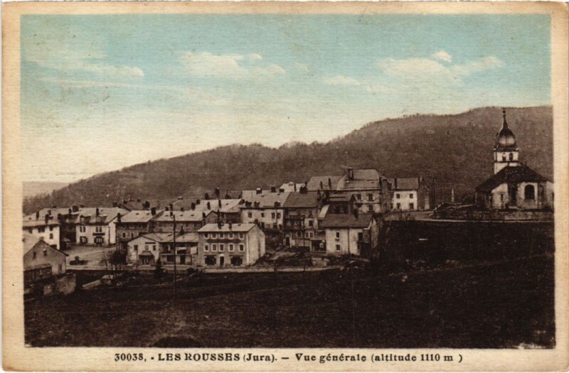 Carte postale ancienne Les Rousses vue generale aux Rousses