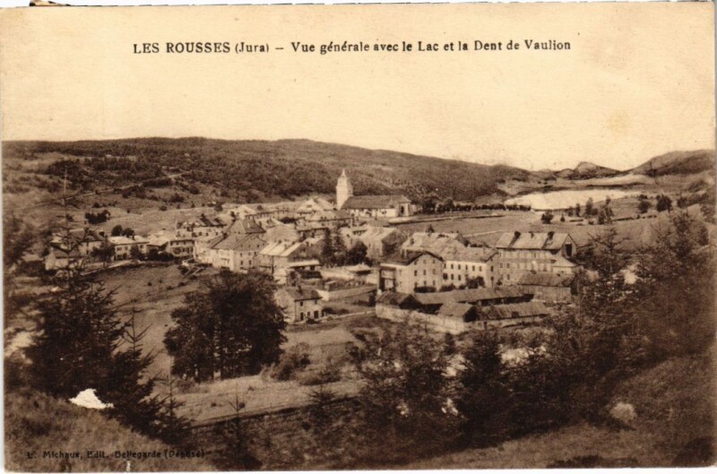 Carte postale ancienne Les Rousses vue generale aux Rousses