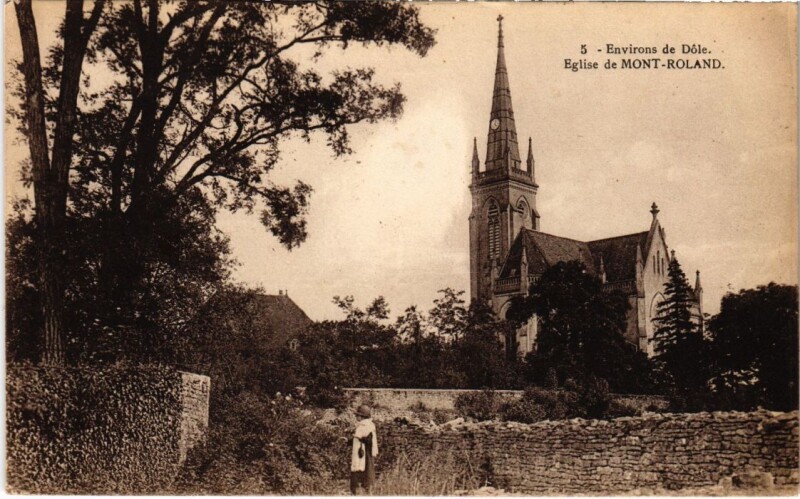 Carte postale ancienne Eglise de Mont Roland