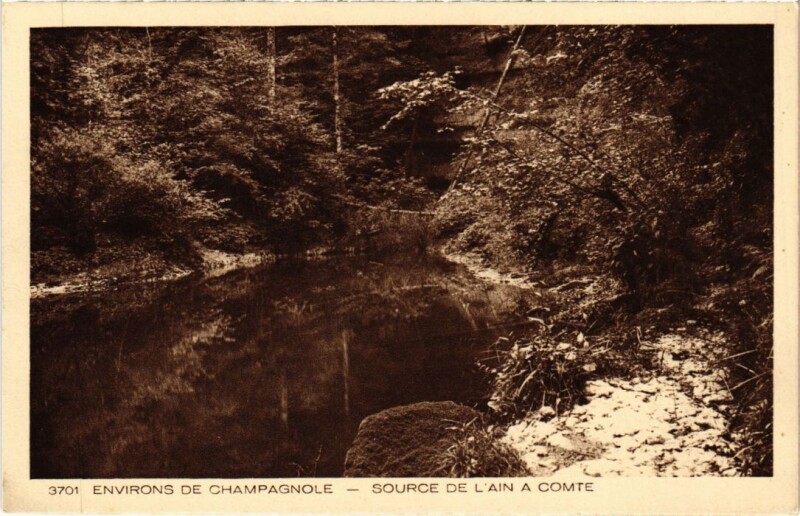 Carte postale ancienne Source de l'Ain a comte