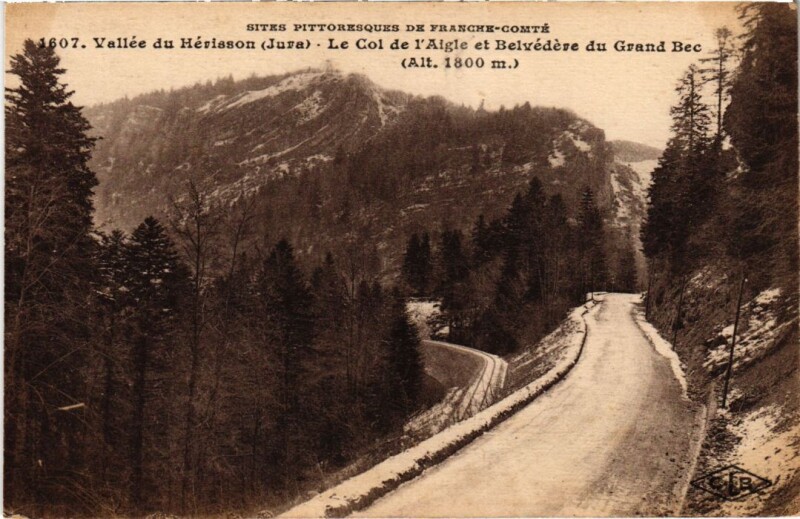 Carte postale ancienne Vallee du Herisson Le Col de l'Aigle