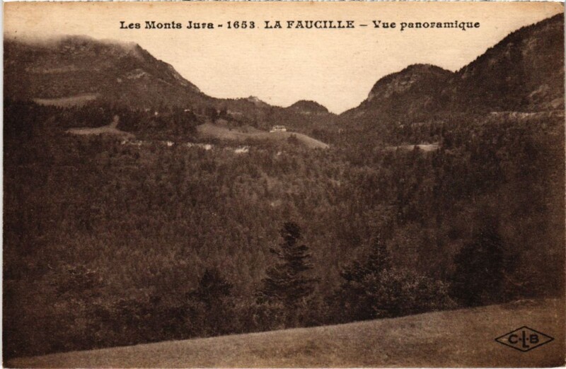 Carte postale ancienne La Faucille vue panoramique