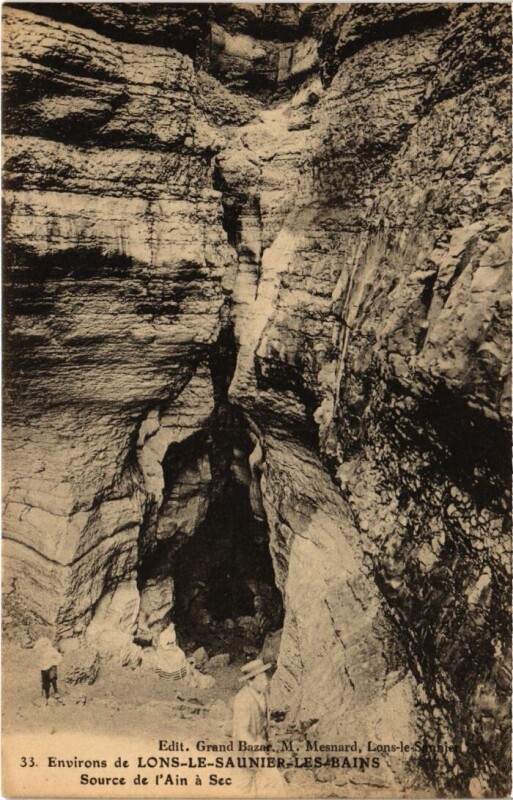 Carte postale ancienne Source de l'Ain a Sec