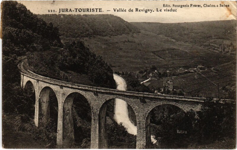 Carte postale ancienne Vallee de Revigny Le Viaduc à Revigny