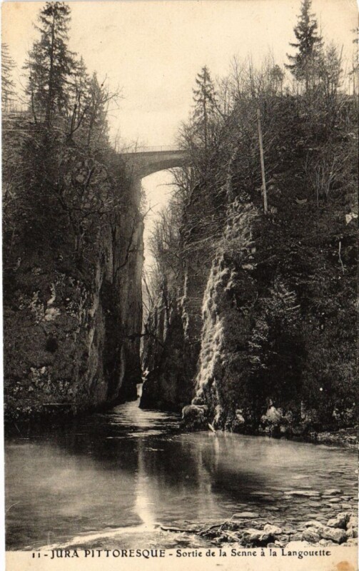 Carte postale ancienne Sortie de la Senne a la Langouette