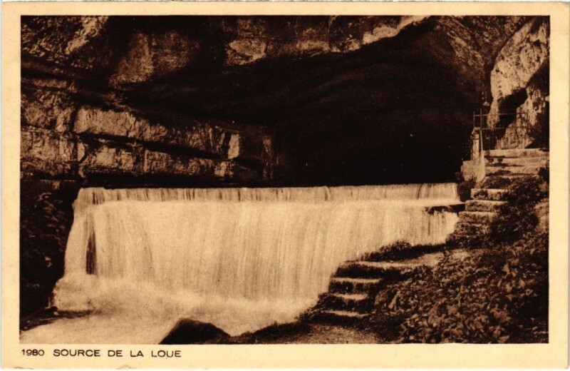 Carte postale ancienne Source de la Loue