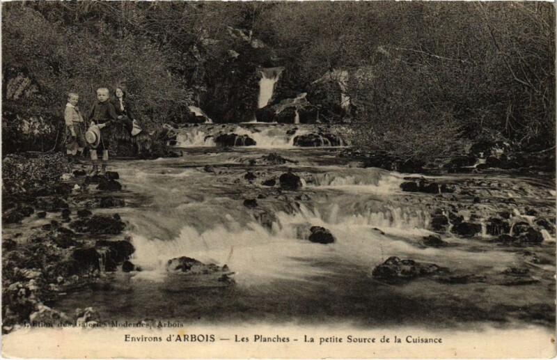 Carte postale ancienne Les Planches en Montagne La petite Source de la Cuisance aux Planches-en-Montagne