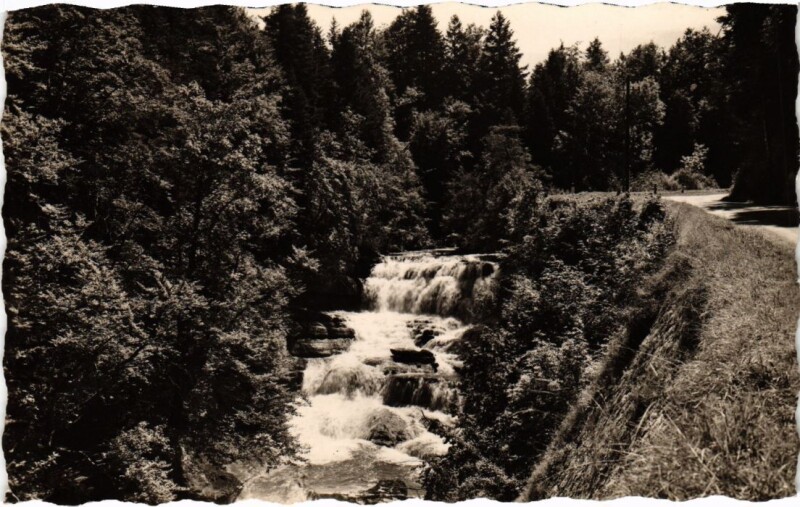 Carte postale ancienne Cascades de la Lemme