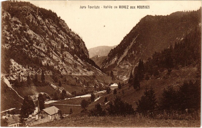 Carte postale ancienne Vallee de Morez aux Rousses