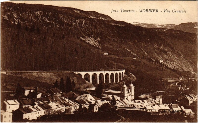 Carte postale ancienne Morbier vue generale à Morbier