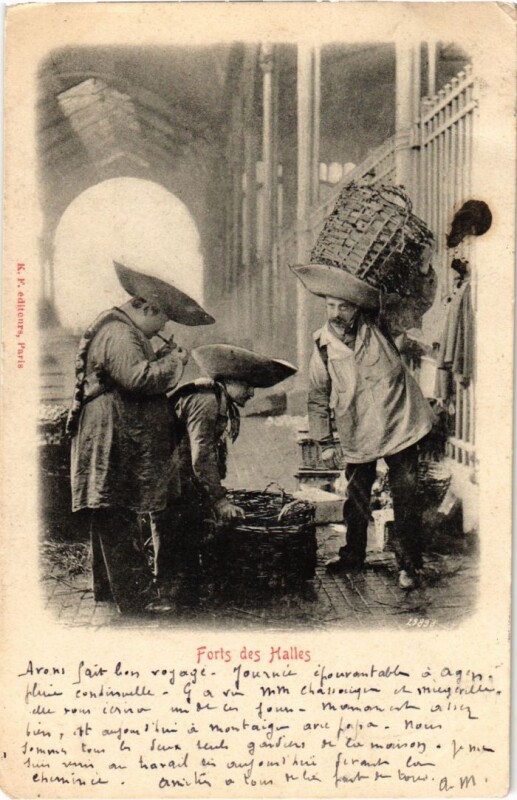 Carte postale ancienne Paris Petits Metiers Forts des Halles
