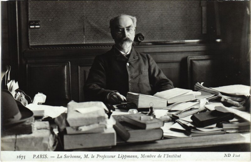 Carte postale ancienne Paris 5e la Sorbonne Prof. Lippmann à Paris 5e