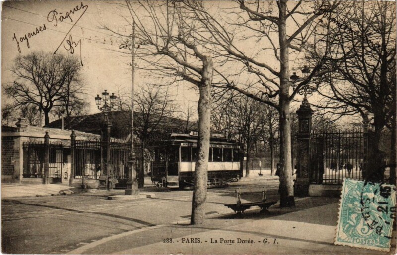 Carte postale ancienne Paris 12e Porte Doree à Paris 12e