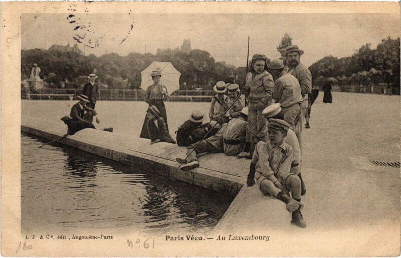 Carte postale ancienne Paris Vecu. au Luxembourg