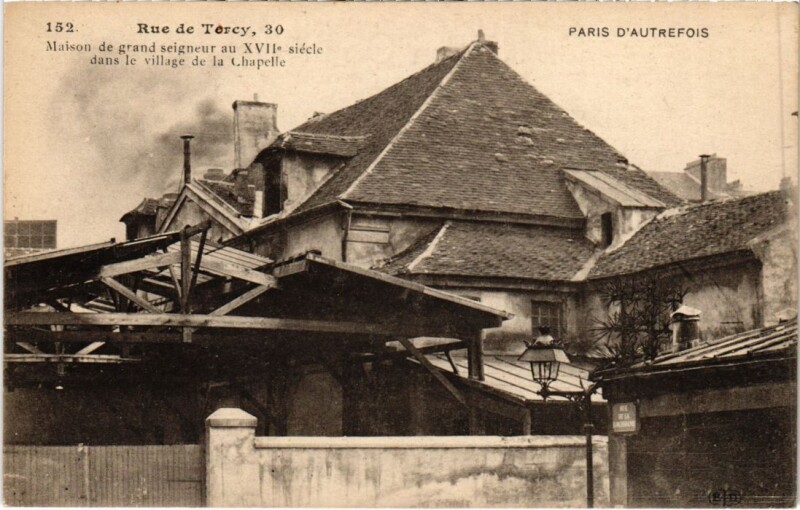 Carte postale ancienne Rue de Tercy, 30 à Paris 18e