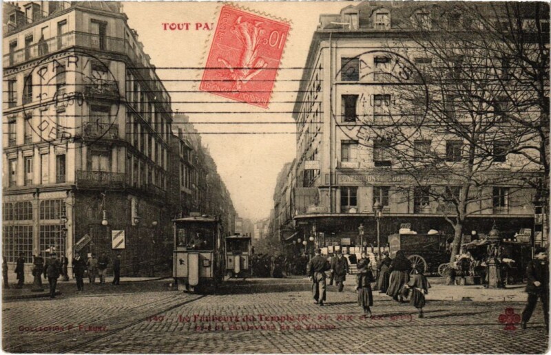 Carte postale ancienne Tout Paris 1140 11e Faubg du Temple