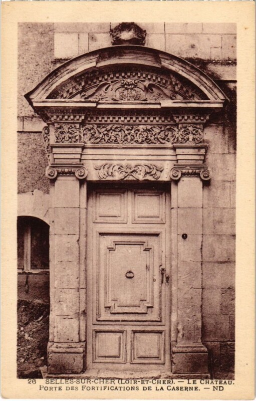 Carte postale ancienne Selles sur Cher Le Chateau France à Selles-sur-Cher
