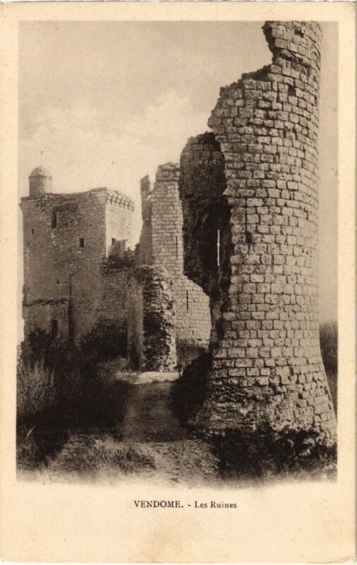 Carte postale ancienne Vendome Les Ruines France