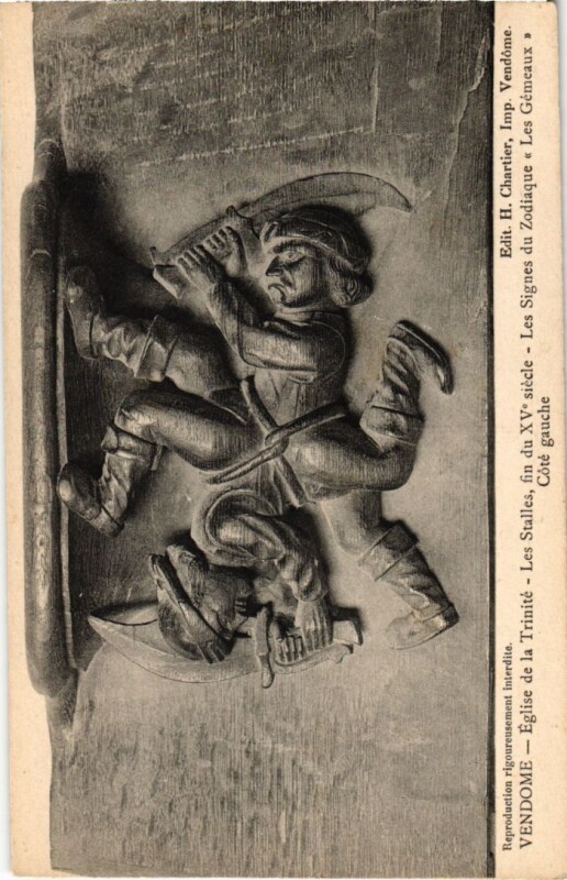 Carte postale ancienne Vendome Eglise de la Trinite France