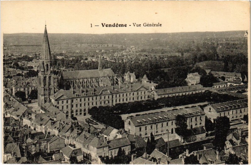 Carte postale ancienne Vendome Vue Generale France