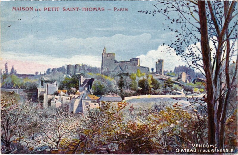 Carte postale ancienne Vendome Maison du Petit Saint Thomas France